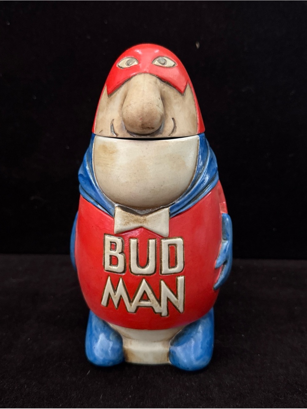 BUD MAN Vintage 1975 Anheuser Busch Beer Stein by Ceramarte in Brazil Budweiser